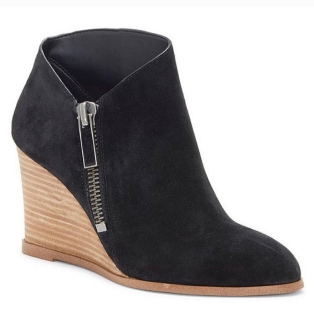1. State Kaleb wedge bootie